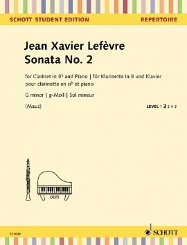 Sonata No.2 G Minor: Clarinet & Piano (Schott)