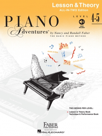 Piano Adventures: Lesson & Theory Book: All-In-Two Level 4-5 Book & Audio