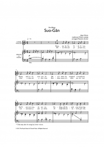 Suo Gan: Vocal SA & Piano