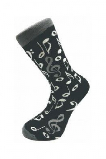 Socks With Grey & White Music Notation