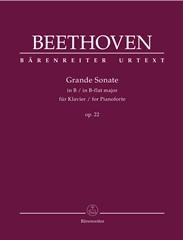 Piano Sonata Bb Major Op22: Solo Piano (Barenreiter)