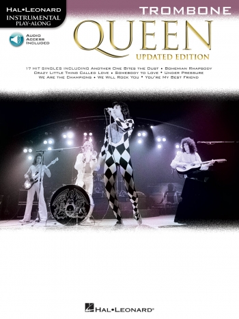 Instrumental Play-along: Queen - Trombone Bass Clef (Book/online Audio)