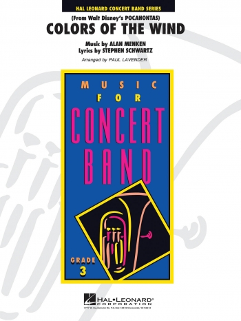 Colors Of The Wind : Concert Band: Score & Parts