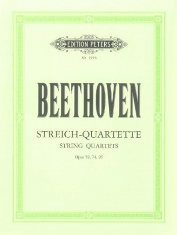 String Quartets: Vol. 2: Op.59 74 & 95: Parts Only (Peters)