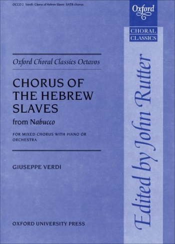 Chorus Of The Hebrew Slaves From Nabucco SATb Arr Rutter