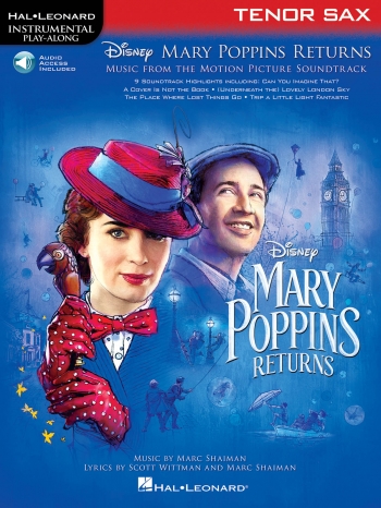 Instrumental Play-Along: Mary Poppins Returns - Tenor Saxophone Book/Online Audio