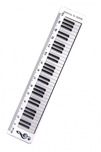 Ruler: 15cm Small: Keyboard Clear