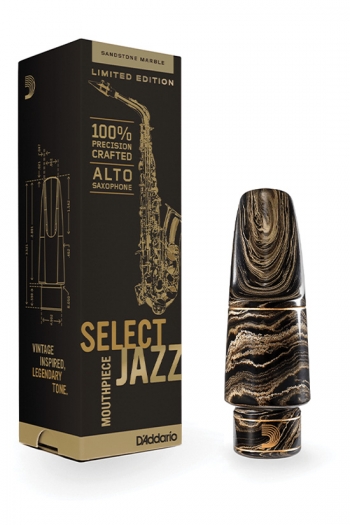 D'Addario Select Jazz Marble Alto Saxophone Mouthpiece, D6M-MB