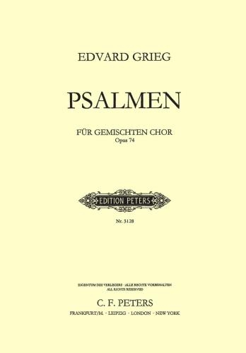 4 Psalms Op.74 Vocal For Solo Baritone And Mixed Choir (Peters)