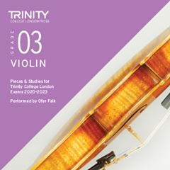Trinity College London Violin Exam Pieces Grade 3 Violin Cd Only From 2020