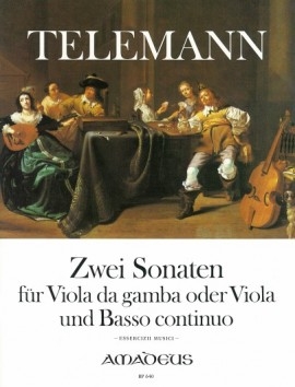 Telemann: 2 Sonatas E Minor/A Minor: Viola & Piano (Amadeus)