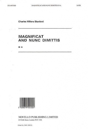 Magnificat And Nunc Dimittis In A Vocal SATB (Novello)