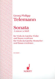 Sonata In A Minor: Viola & Piano (Schott)