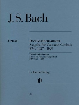 3 Sonatas: Bwv 1027-1029: Viola Da Gamba & Harpsichord (Henle)