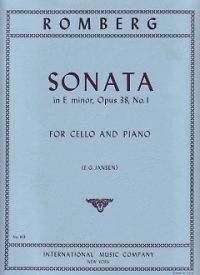Sonata E Minor Op.38: No.1 Cello & Piano (Solow) (International)