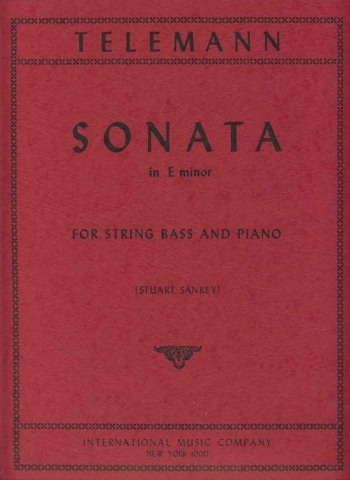 Sonata In E Minor: Double Bass & Piano (International)