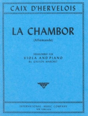 La Chambor (Allemande): Viola & Piano (International)