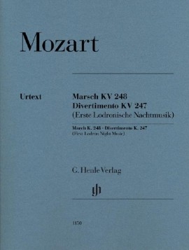 March Kv248 & Divertimento Kv247 2 Horns 2 Violins Viola & Bass (Henle)