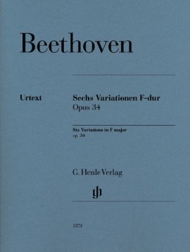 Six Variations In F Major: Op.34: Piano Solo (Henle)
