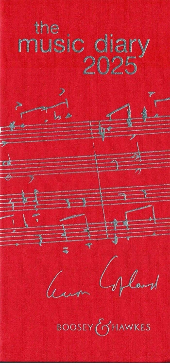 Boosey & Hawkes Music Diary 2025 Red