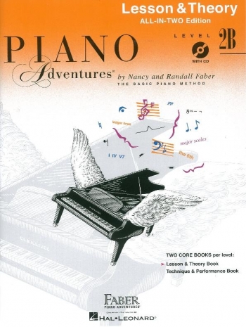 Piano Adventures: Lesson & Theory Book: All-In-Two Level 2B Book & CD