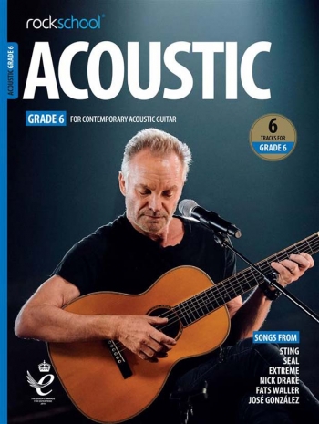 Rockschool Acoustic Guitar Grade 6 2019 Book With Audio-Online