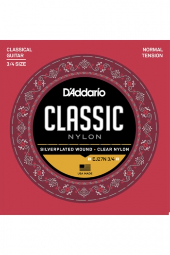 D'Addario Classical Guitar Classic Nylon Normal Tension 3/4 Size