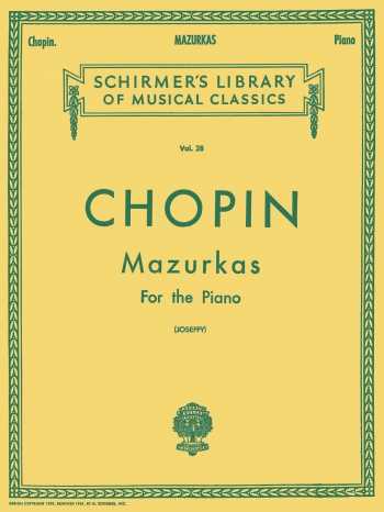 Mazurkas Complete: Piano (Schirmer)