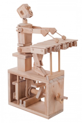 Wooden Moving Model Kit By Timberkits - Xylophone Player