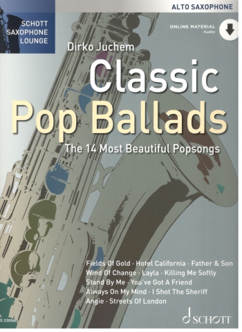 Schott Saxophone Lounge: Classic Pop Ballads Alto Sax Book & Online Audio