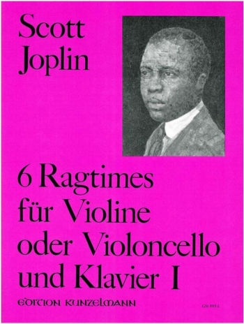 6 Ragtimes Für Violine Und Klavier - Band I (scott Joplin)