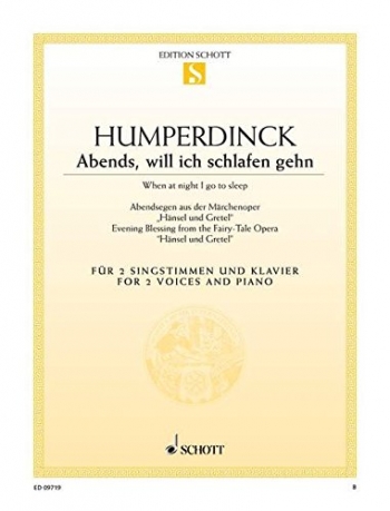 Evening Blessing: "When At Night I Go To Sleep" From "Hansel And Gretel": Solo Voice