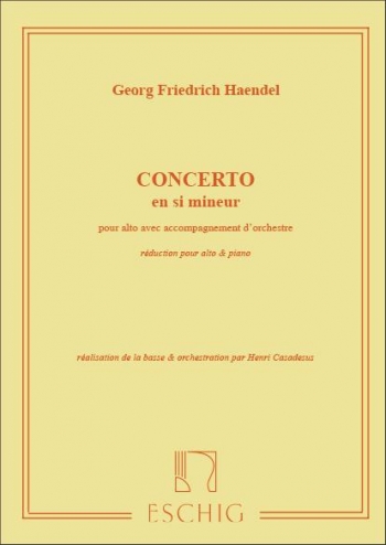 Concerto En Si Mineur (B Minor) Viola & Piano