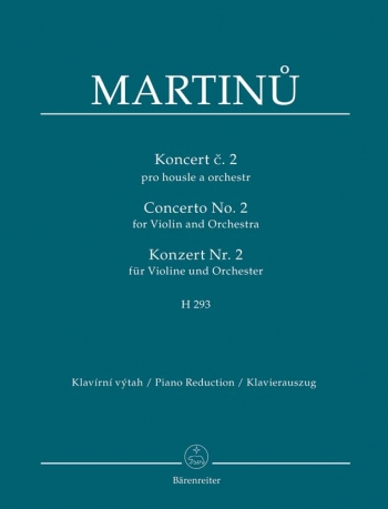 Concerto No.2 For  Violin & Piano (Barenreiter)