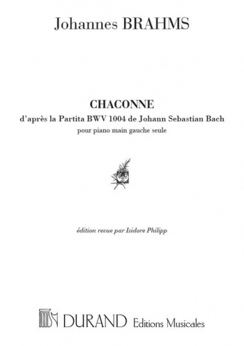 5 Etudes: Chaconne D'Apres Bach (BWV 1004) Piano