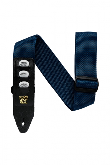 Ernie Ball Pickholder Guitar Strap - Navy 2"