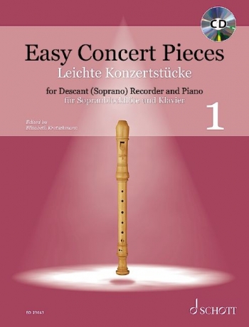 Easy Concert Pieces 1: Descant Recorder & Piano (Schott)