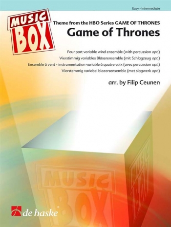 Game Of Thrones 4 Part Variable Wind Ensemble Score Parts Music Box All Sheet Music Ackerman Music Ltd