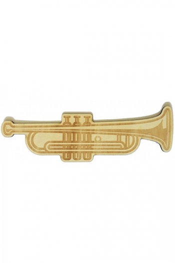 Wooden Bookmark: Trumpet