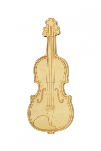Wooden Bookmark: Violin