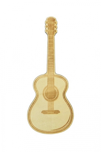 Wooden Bookmark: Acoustic Guitar