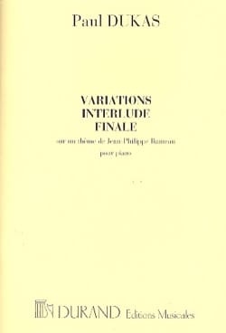 Variations Interlude & Finale On A Theme By Rameau: Piano Solo (Durand)