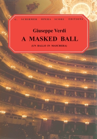 Un Ballo In Maschera Opera Vocal Score (Schirmer)