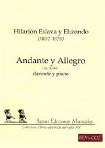 H. Eslava Y Elizondo: Andante Y Allegro Clarinet & Piano