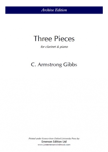 Three Pieces For Clarinet And Piano (OUP)