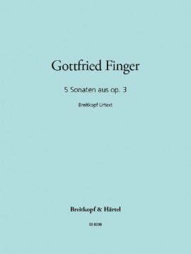 5 Sonatas From Op.3: Flute & Piano (Breitkopf)