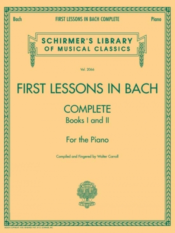 First Lessons: Book 1 & 2 Piano (Schirmer)