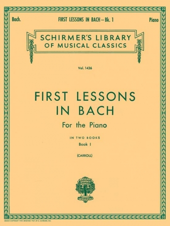 First Lessons: Book 1 Piano (Schirmer)