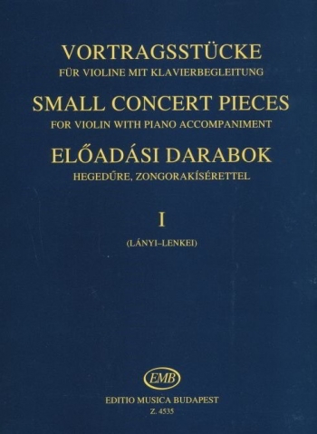 Small Concert Pieces 1 For Violin Published By EMB
