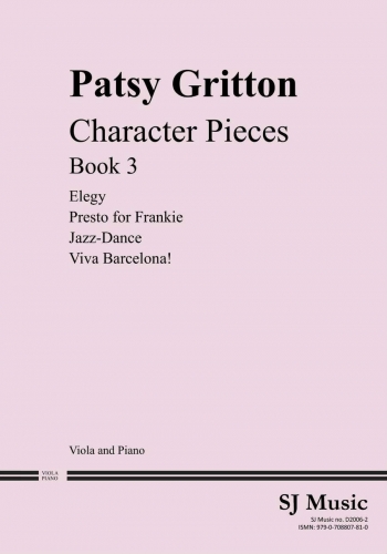 Character Pieces Book 3 Viola & Piano (Gritton)
